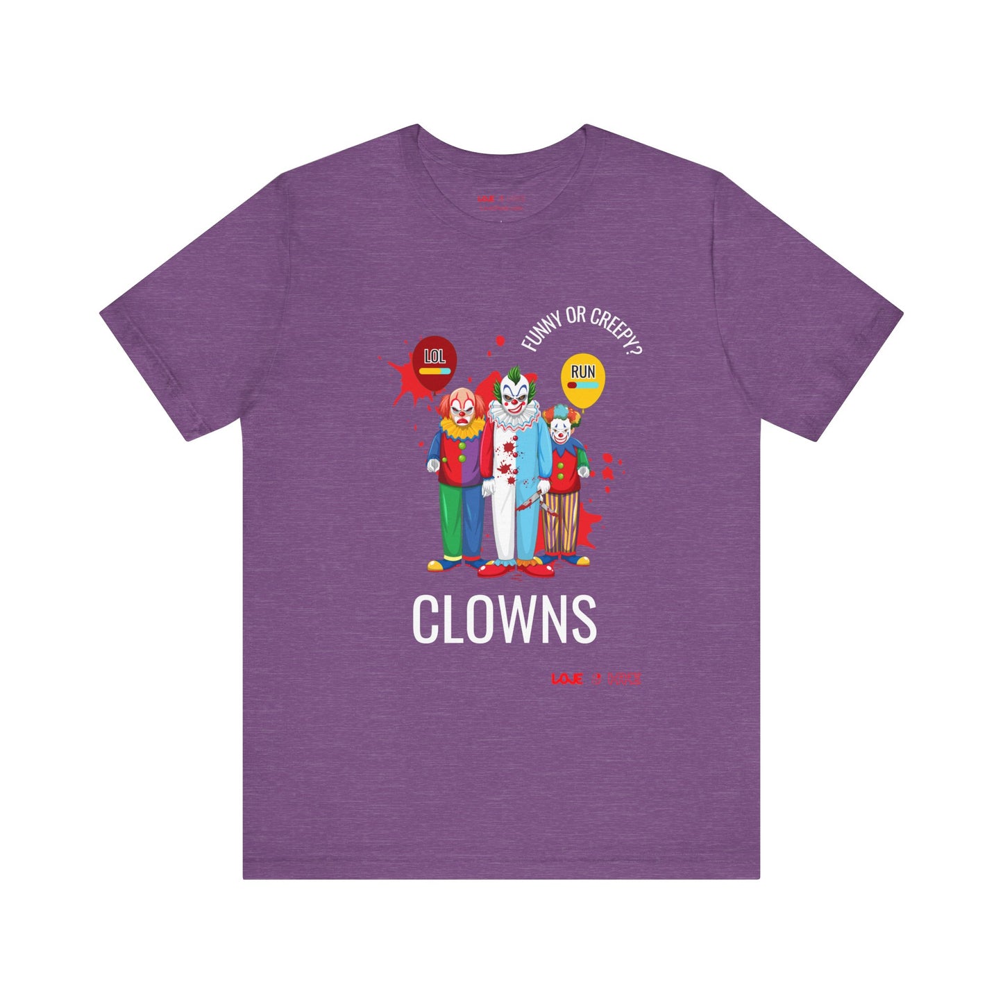Clowns: Funny or Creepy? - Short Sleeve Tee