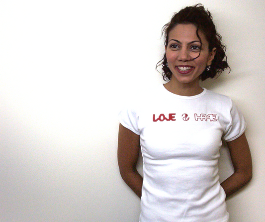 Love 2 Hate Short Sleeve T-Shirt Stretchy Bodycon
