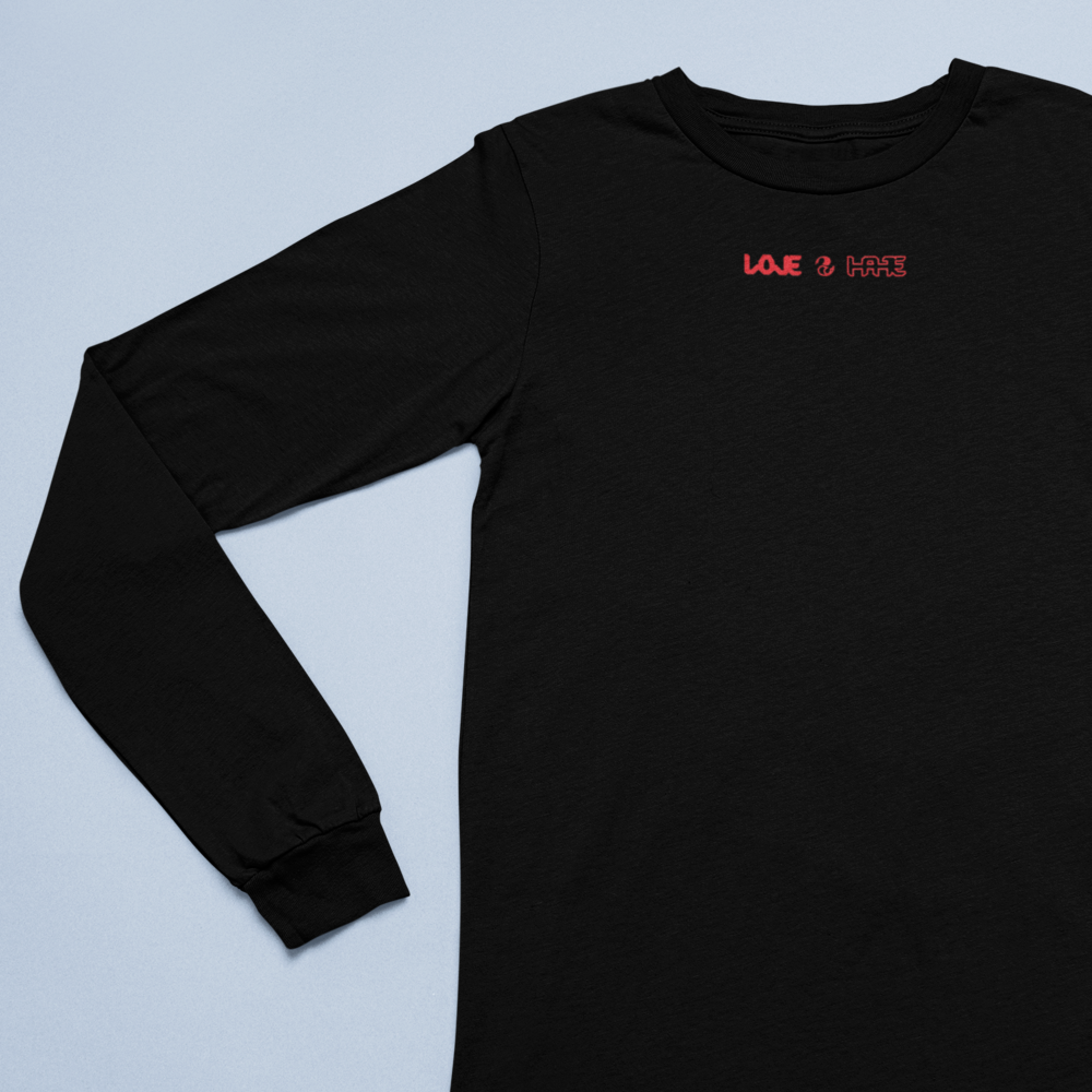 Love 2 Hate T-shirt Neck Logo (Short/Long Sleeve)