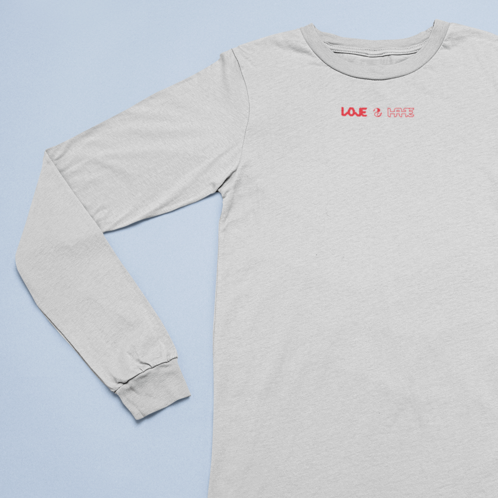 Love 2 Hate T-shirt Neck Logo (Short/Long Sleeve)