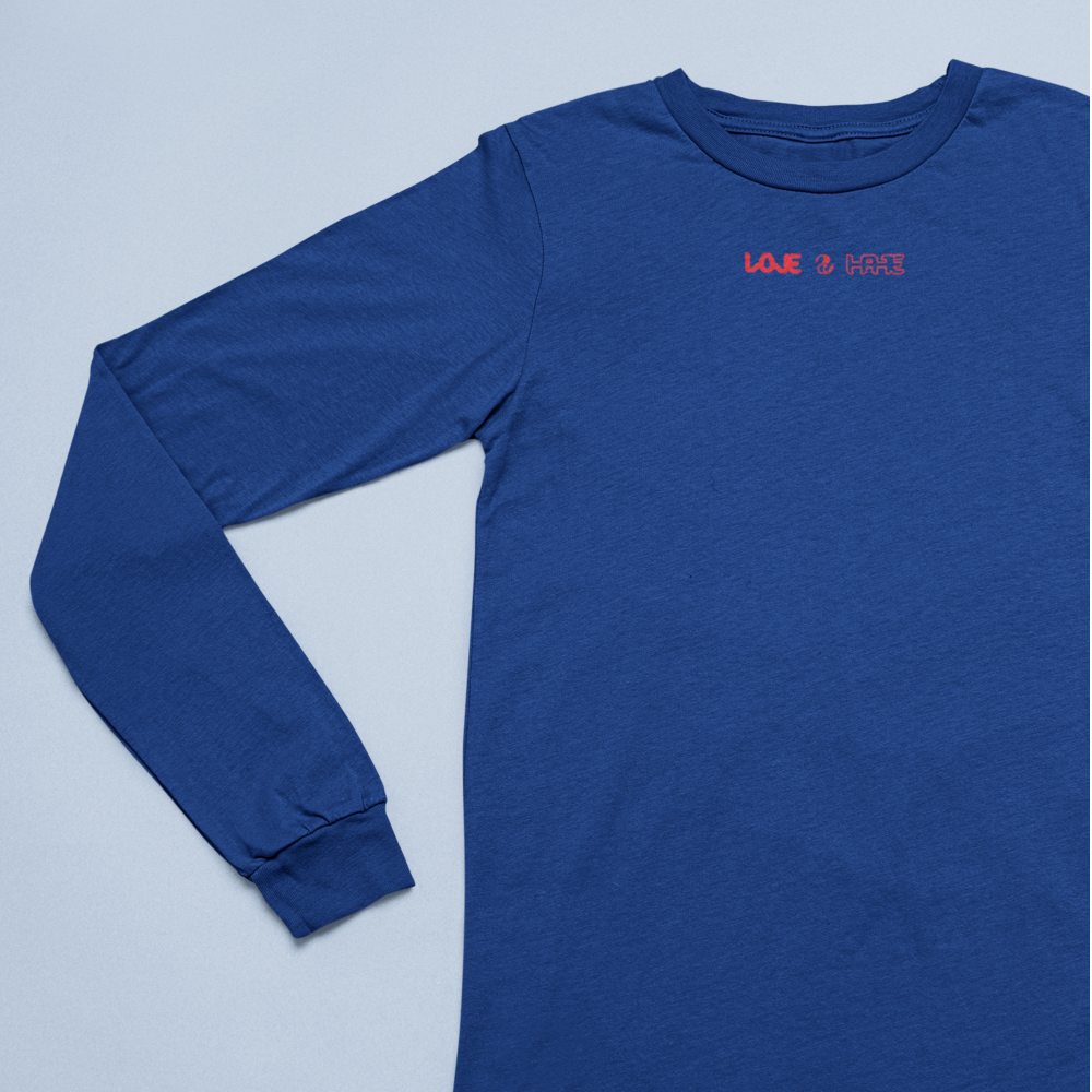 Love 2 Hate T-shirt Neck Logo (Short/Long Sleeve)