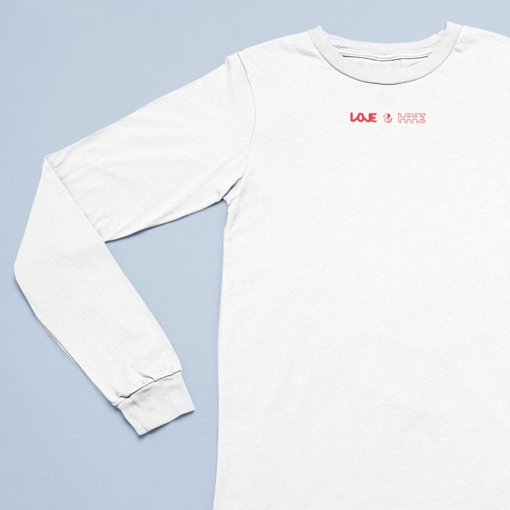 Love 2 Hate T-shirt Neck Logo (Short/Long Sleeve)