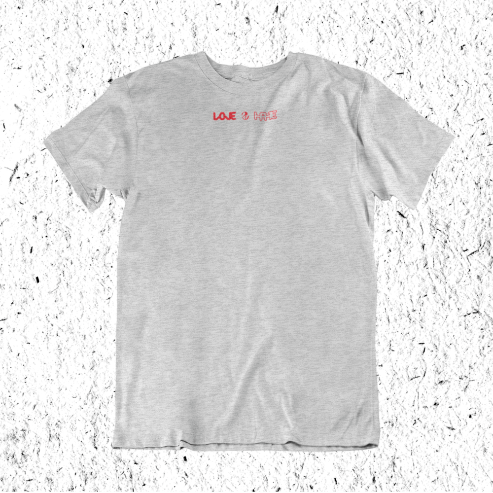Love 2 Hate T-shirt Neck Logo (Short/Long Sleeve)