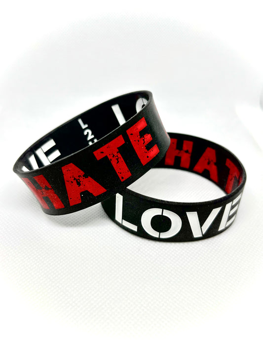 The Duality Band - LOVE / HATE Glow-In-The-Dark Wristband